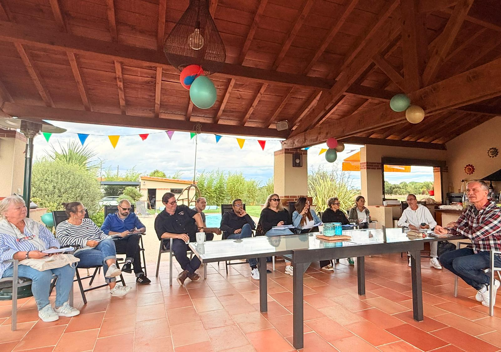 L'équipe au travail